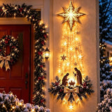 Presépio Iluminado de Parede Estrela de Belém – Decoração de Natal