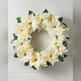 Guirlanda Flores Marfim com LED 90 cm