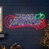 Letreiro Merry Christmas em LED Neon 85 cm – Bivolt, Plugue Brasileiro