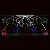 Estrela Cadente em LED Neon 2,20 m – 456 LEDs Coloridos com Animação