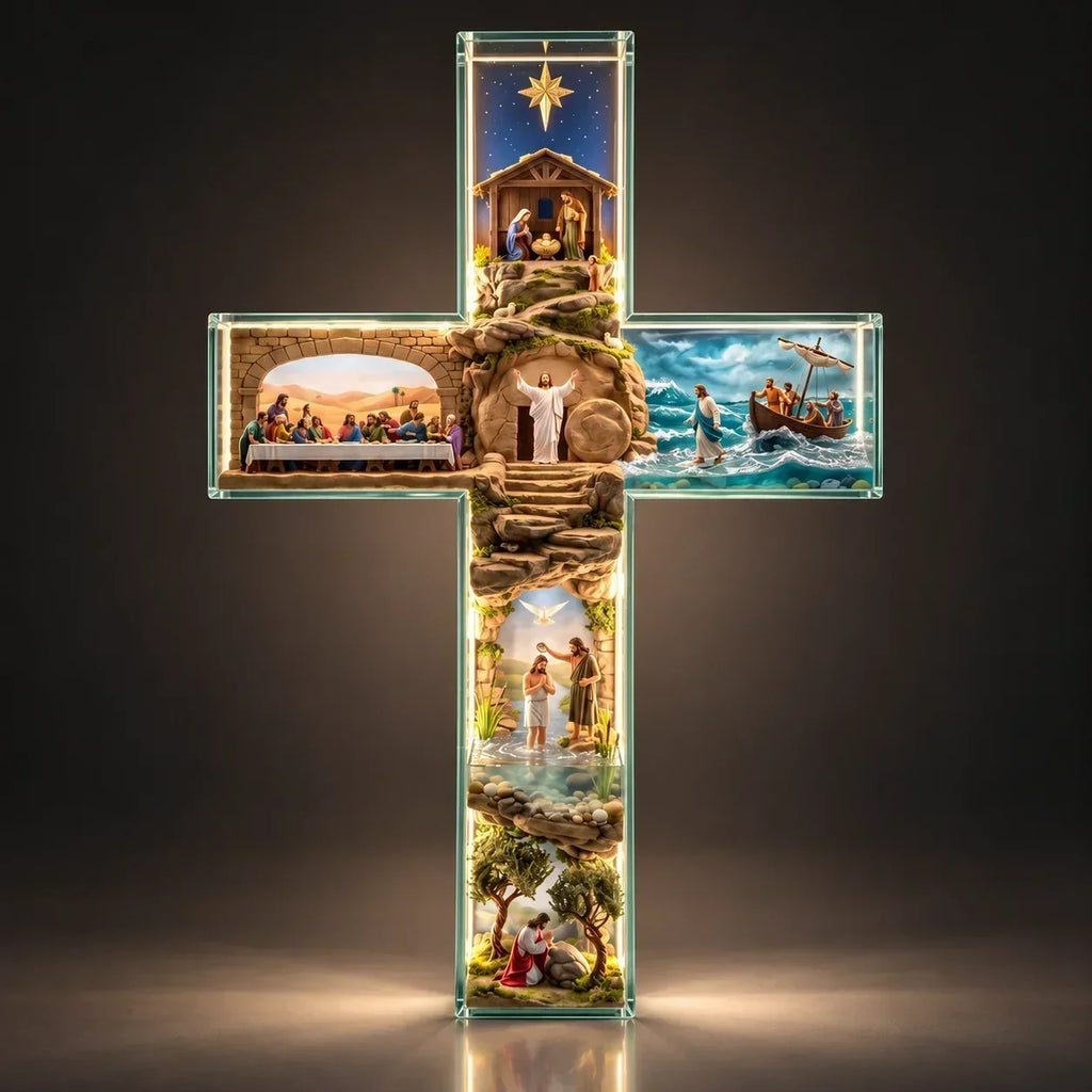 Cruz Iluminada Caminho de Jesus
