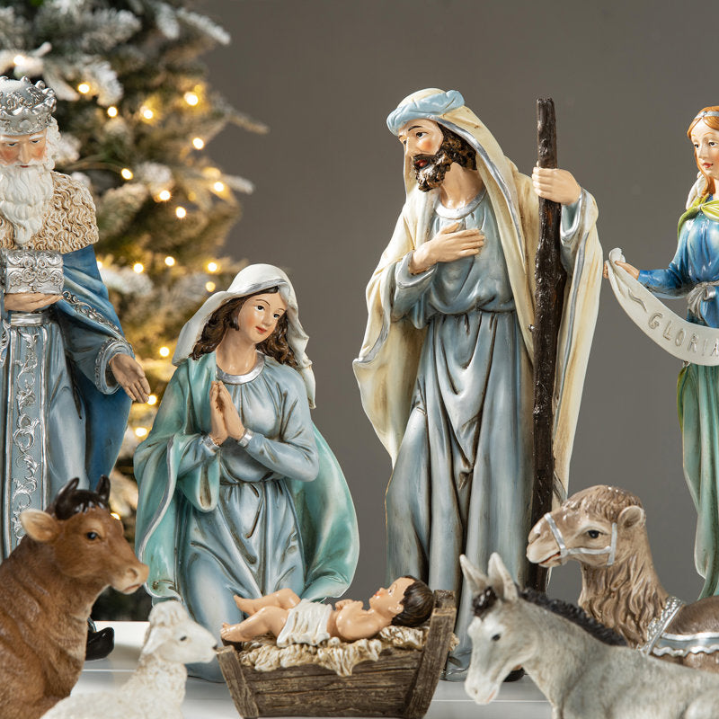 Conjunto de Figuras de Presépio Deluxe com 12 Peças