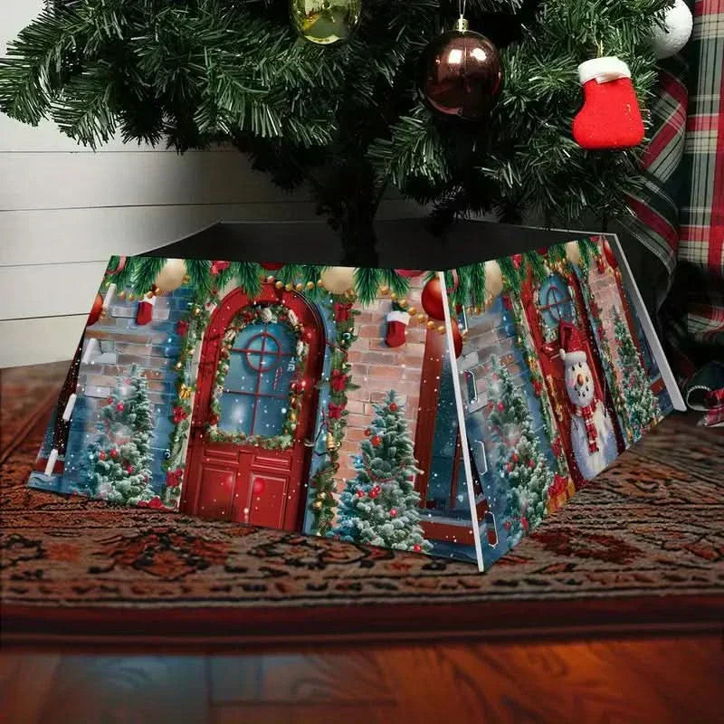 Saia Árvore de Natal Base PVC Encaixe 55x42x25cm