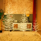 Árvore de Natal com Luzes LED Quentes – Para Decoração de Ambientes e Eventos