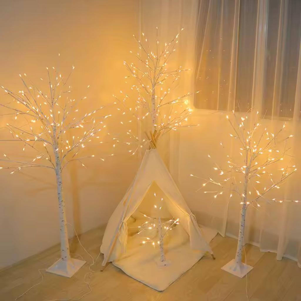 Árvore Luminosa de Bétula LED – Para Decoração de Ambientes e Eventos