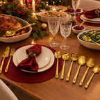 Kit Utensílios de Cozinha 11 Peças Aço Inox Dourado Premium