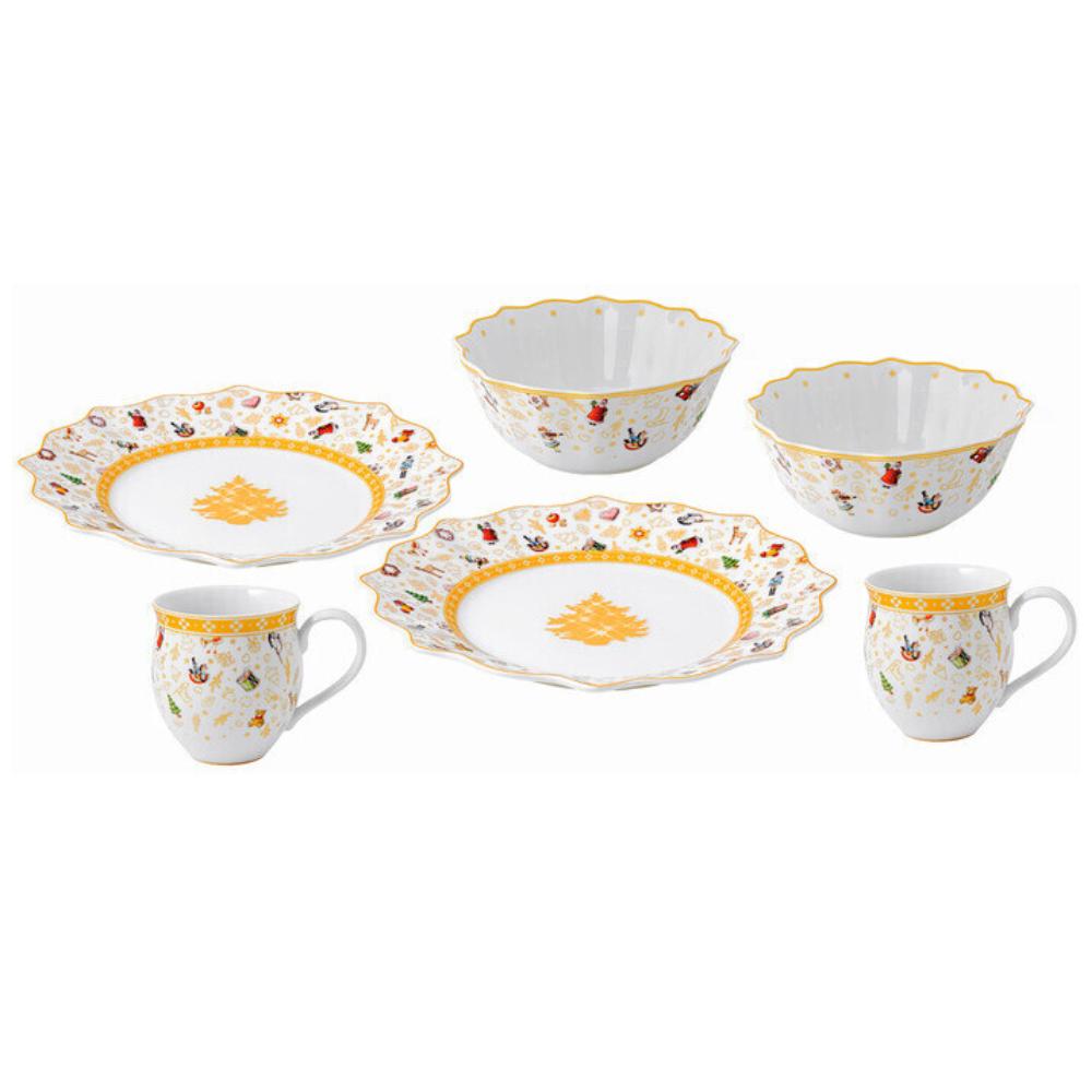 Aparelho de Jantar Natalino - 6 Peças