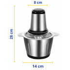 Triturador Elétrico ChefPro 2L Bivolt + Tábua de Madeira Grátis
