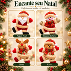 Kit Enfeites de Natal Pendente em Pelúcia
