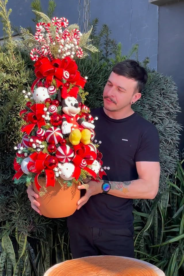 Mini Árvore Minnie de Natal