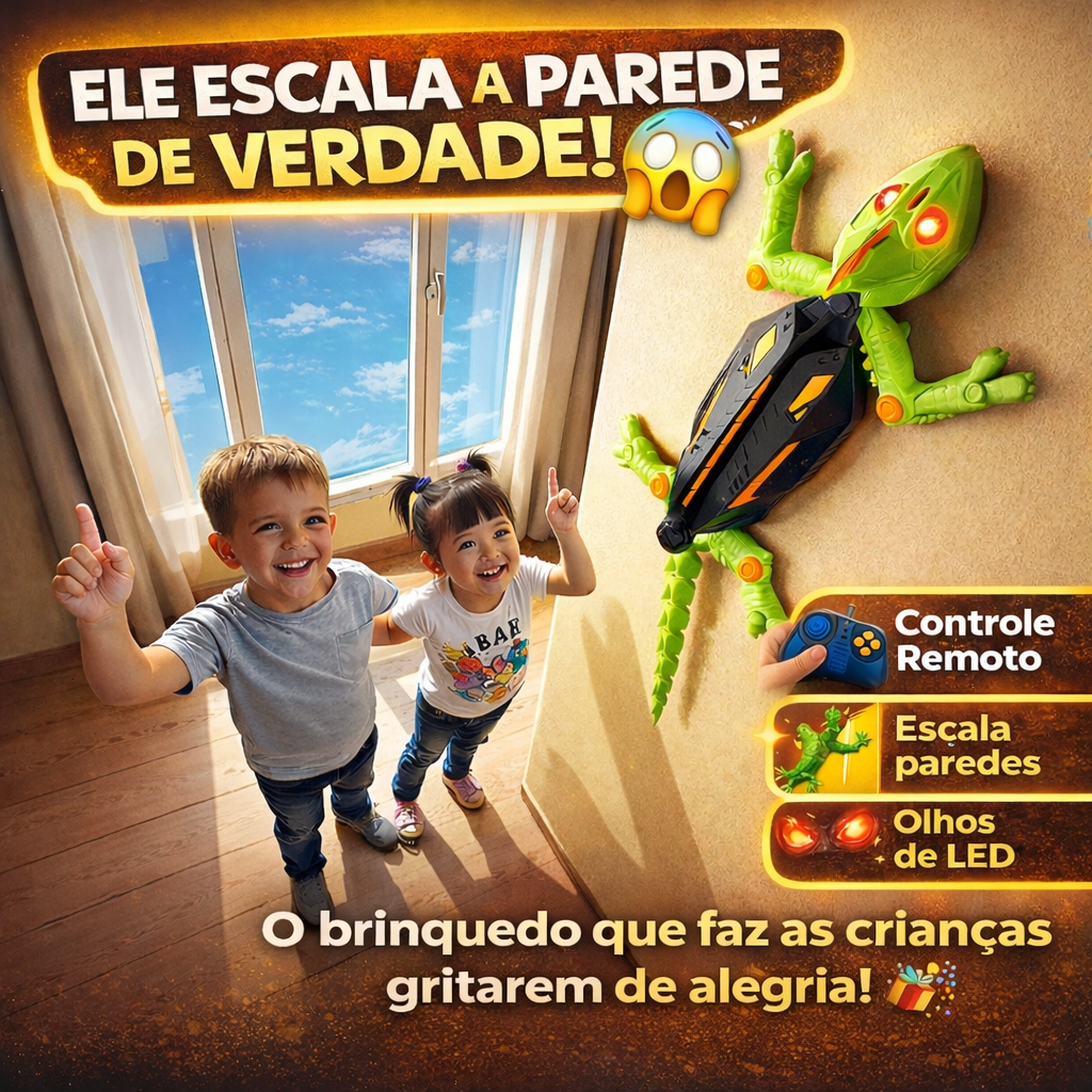 Lagarto EscalaTudo™ - Brincar que Desperta a Imaginação