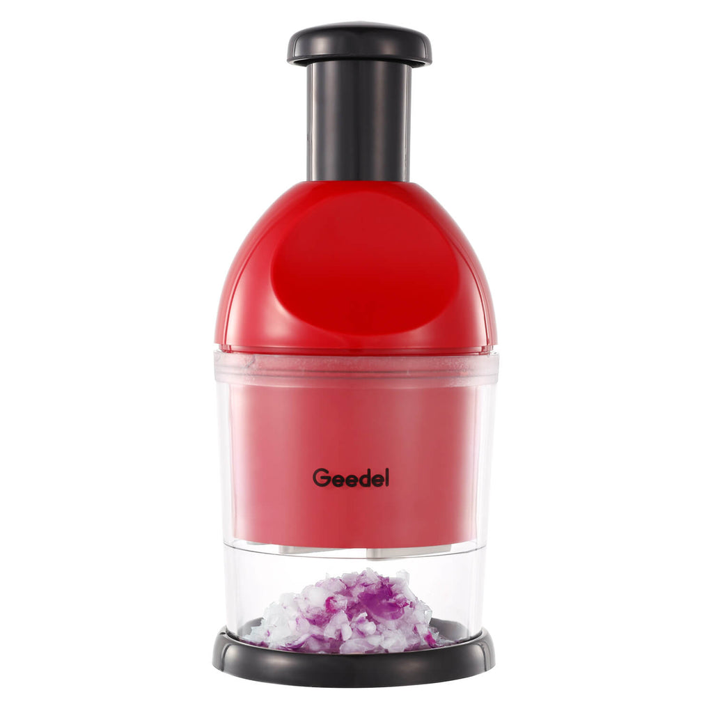 2026 Geedel Manual Food Chopper,2026 Prep Essential! Easily Chop Onions, Garlic, Veggies,BPA Free,Easy Clean