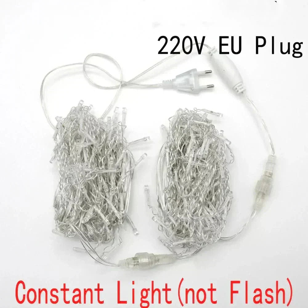 Cortina de Luzes LED Natalinas – Encanto e Magia para sua Casa