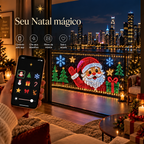 Cortina de LED Animada Inteligente - Controle por App
