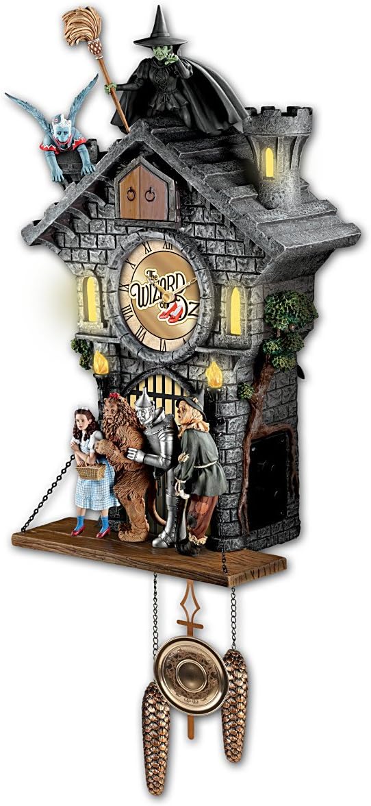 Relógio Cuco Edição Limitada Mágico de Oz – 60 cm de altura, musical e com iluminação especial.