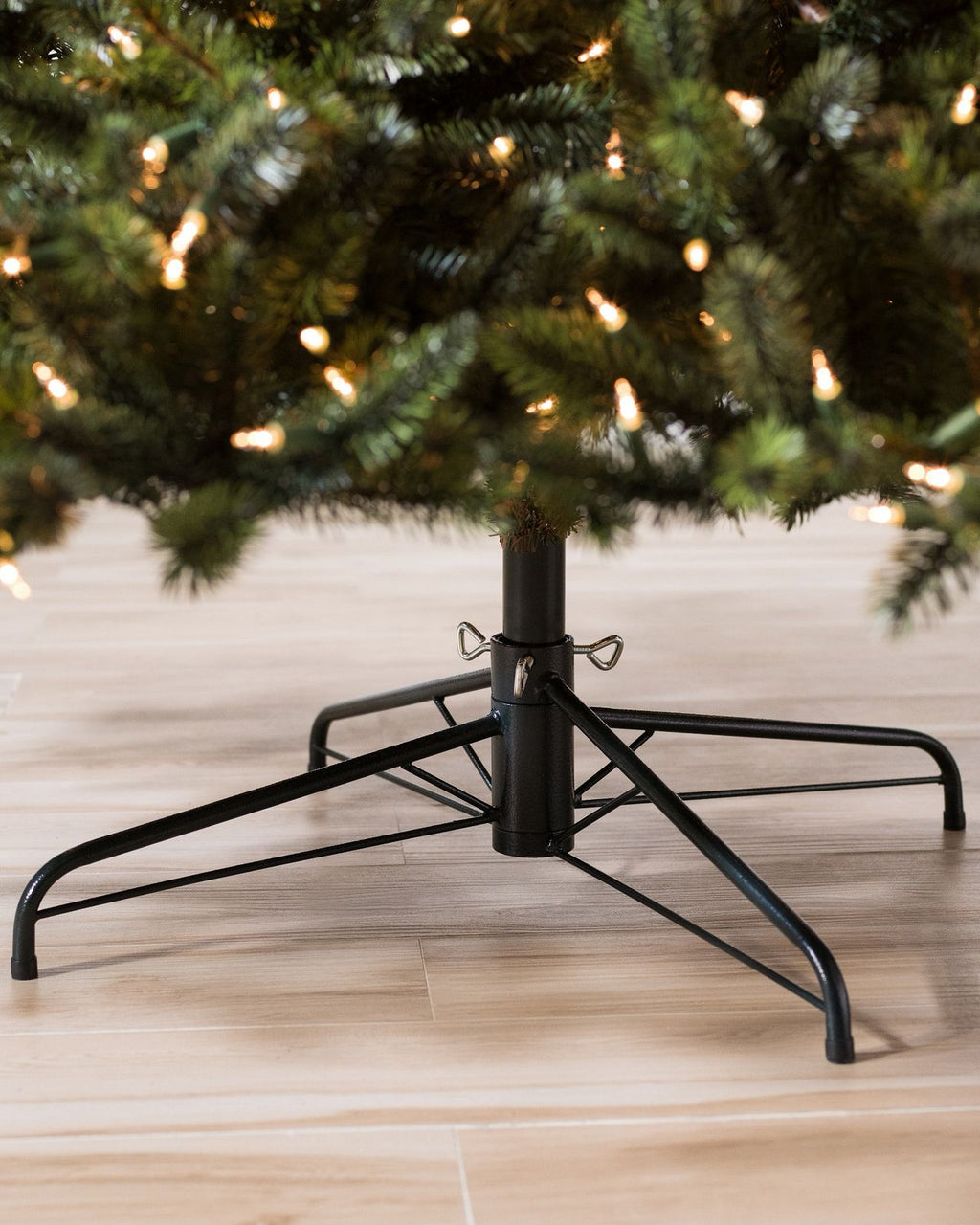 Árvore de Natal Pinheiro Real LED Quente