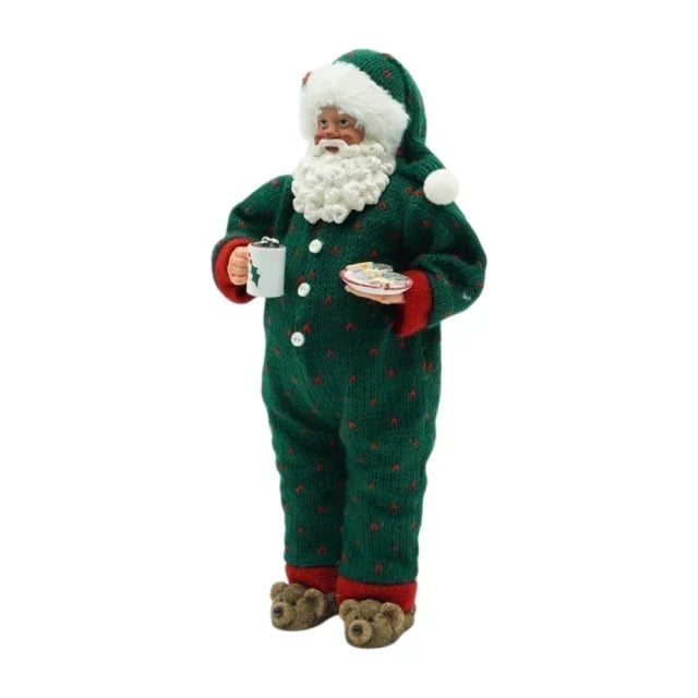 Papai Noel de Pijama - Verde 28cm Colecionável- Pré venda