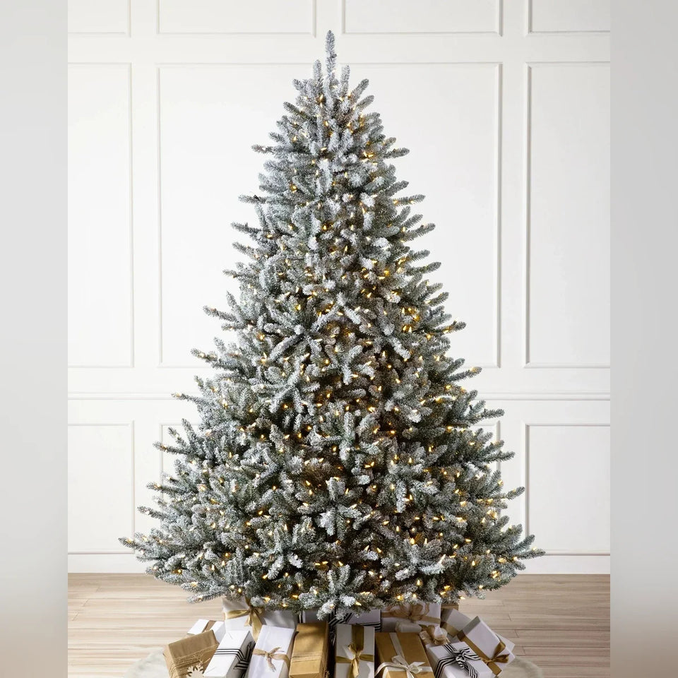 Árvore de Natal Pinheiro Azul Clássico Nevado