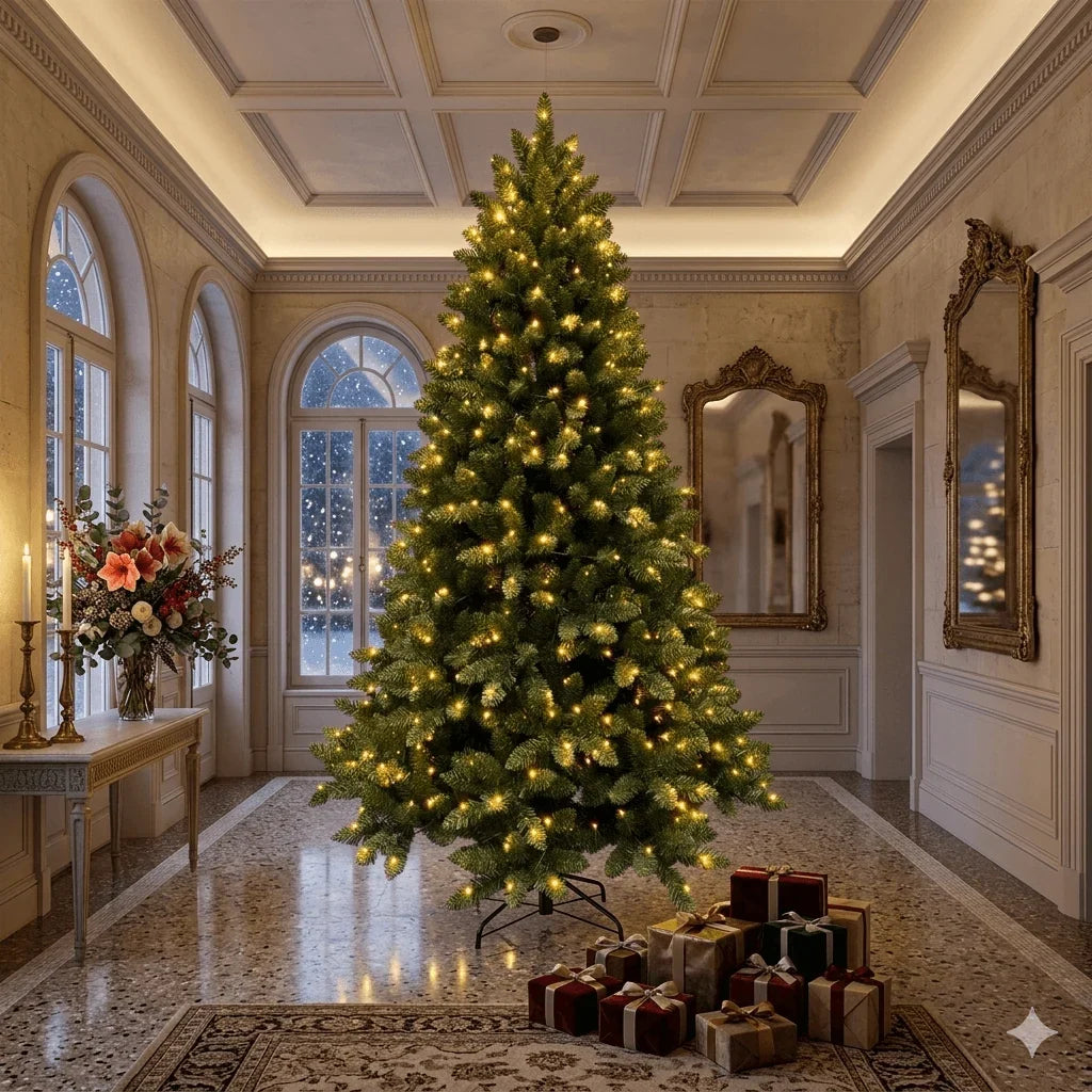 Árvore de Natal Iluminada Imperial - 1,80m a 3m LED Bivolt