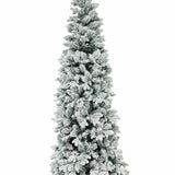 Árvore Slim Flocada - Efeito Neve, Ideal para Espaços Menores