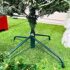Árvore Slim Flocada - Efeito Neve, Ideal para Espaços Menores