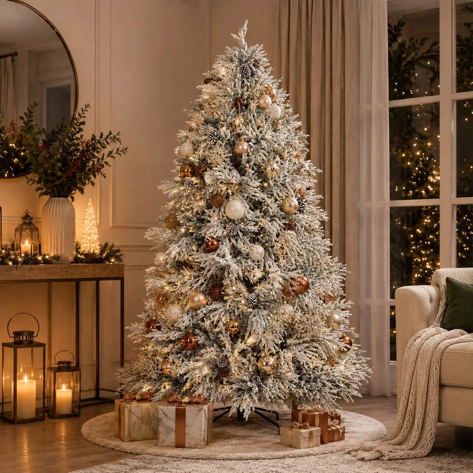 Árvore de Natal Nevada Imperial 2,10m 695 Galhos