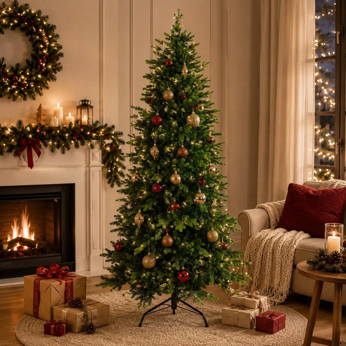 Árvore de Natal Majestosa 2,10m 830 Galhos