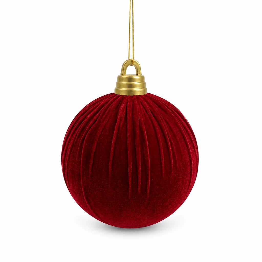 Bolas de Natal de Veludo - Lisa, Canelada ou Rústica, 10cm a 25cm