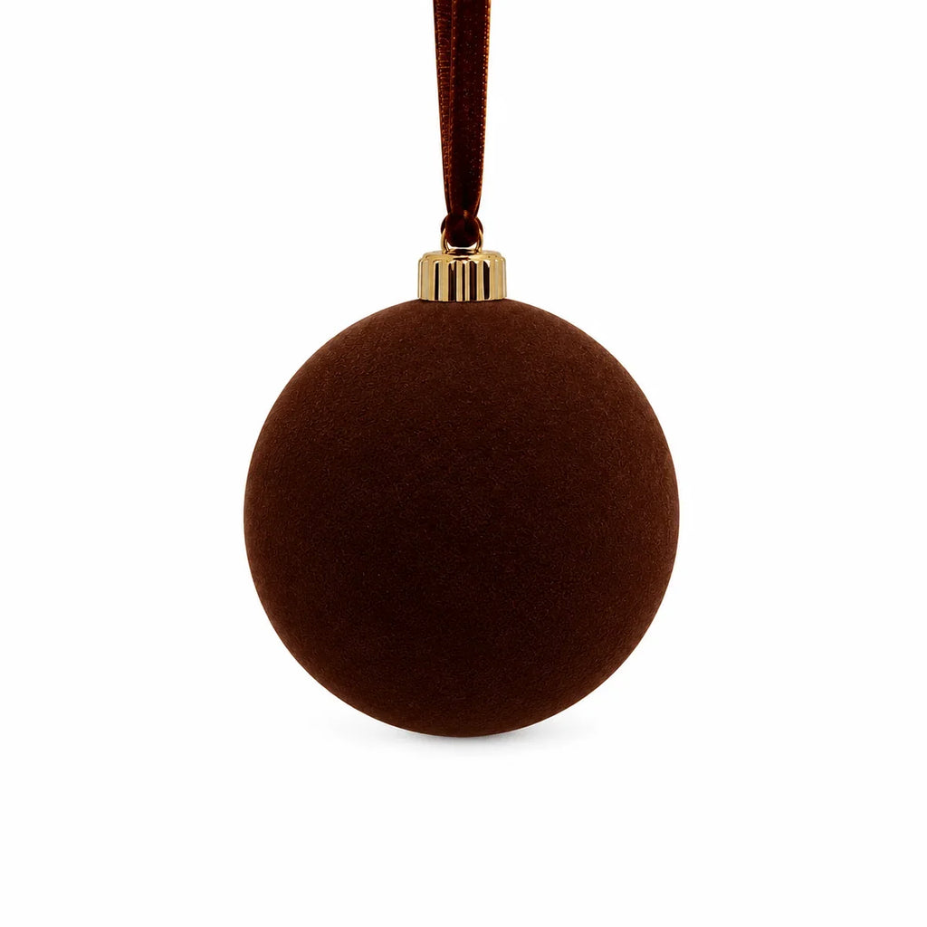Bolas de Natal de Veludo - Lisa, Canelada ou Rústica, 10cm a 25cm