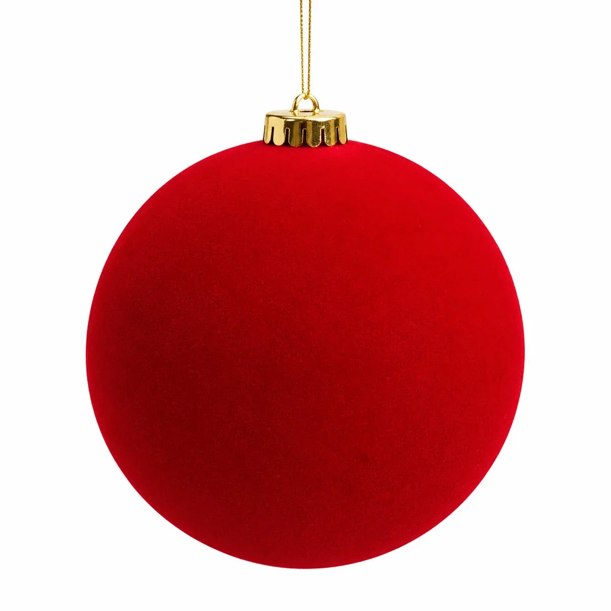 Bolas de Natal de Veludo - Lisa, Canelada ou Rústica, 10cm a 25cm