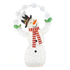 Boneco de Neve Iluminado Gigante 1,83 m – 156 LEDs Branco Quente