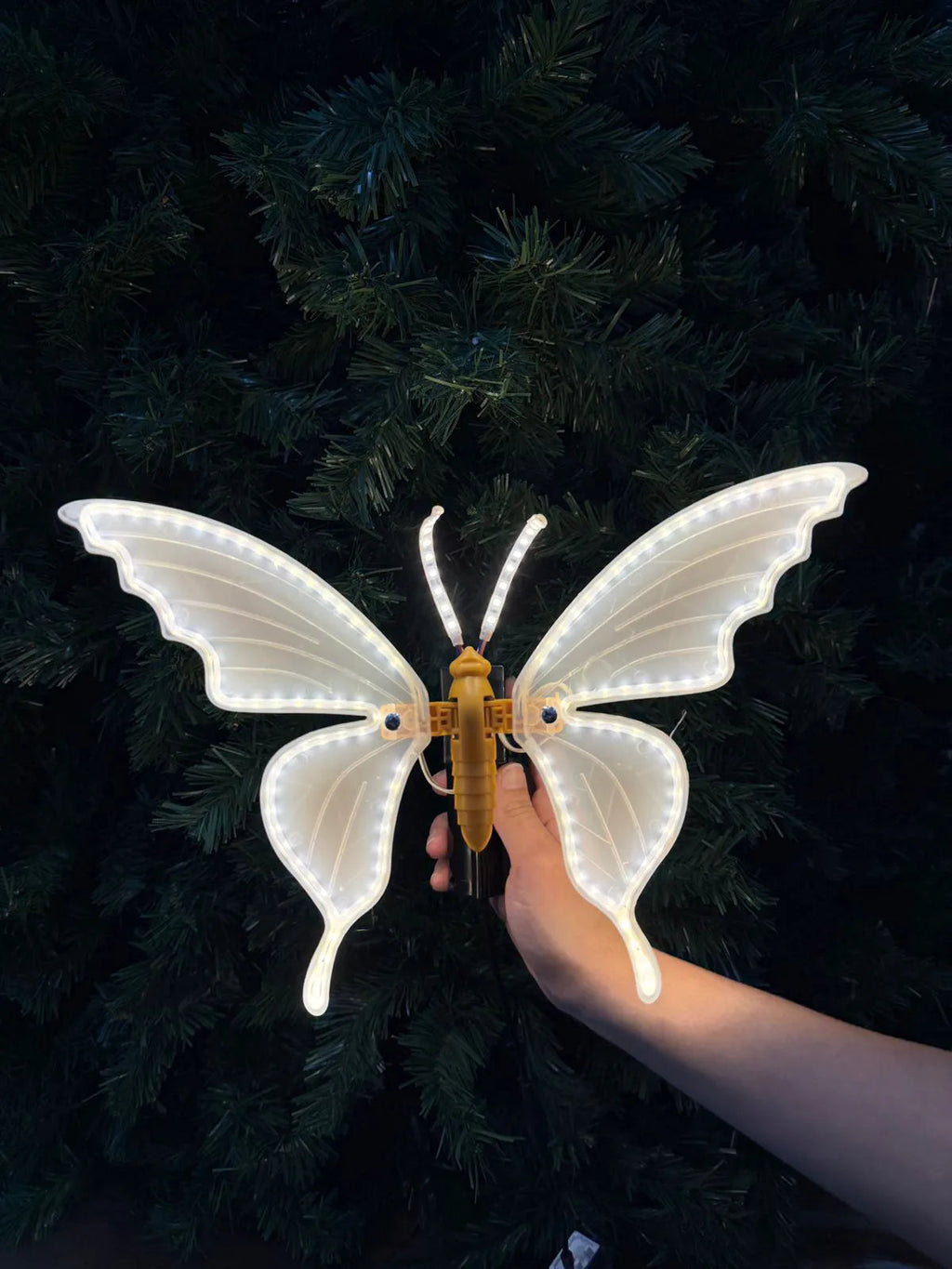 Borboleta Luminosa LED Lumina - branco quente