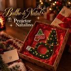 Projetor de Natal LED - Papai Noel, Renas e Neve no Teto