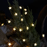 Cordão de Estrelinhas 50 LEDs a Pilha Branco Quente – 4,9 m com Temporizador