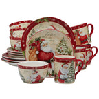Conjunto de Louça de Natal Holiday Wishes – 16 Peças