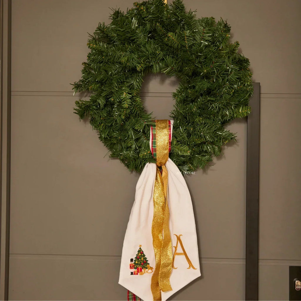 Guirlanda de Natal Bordada Personalizável