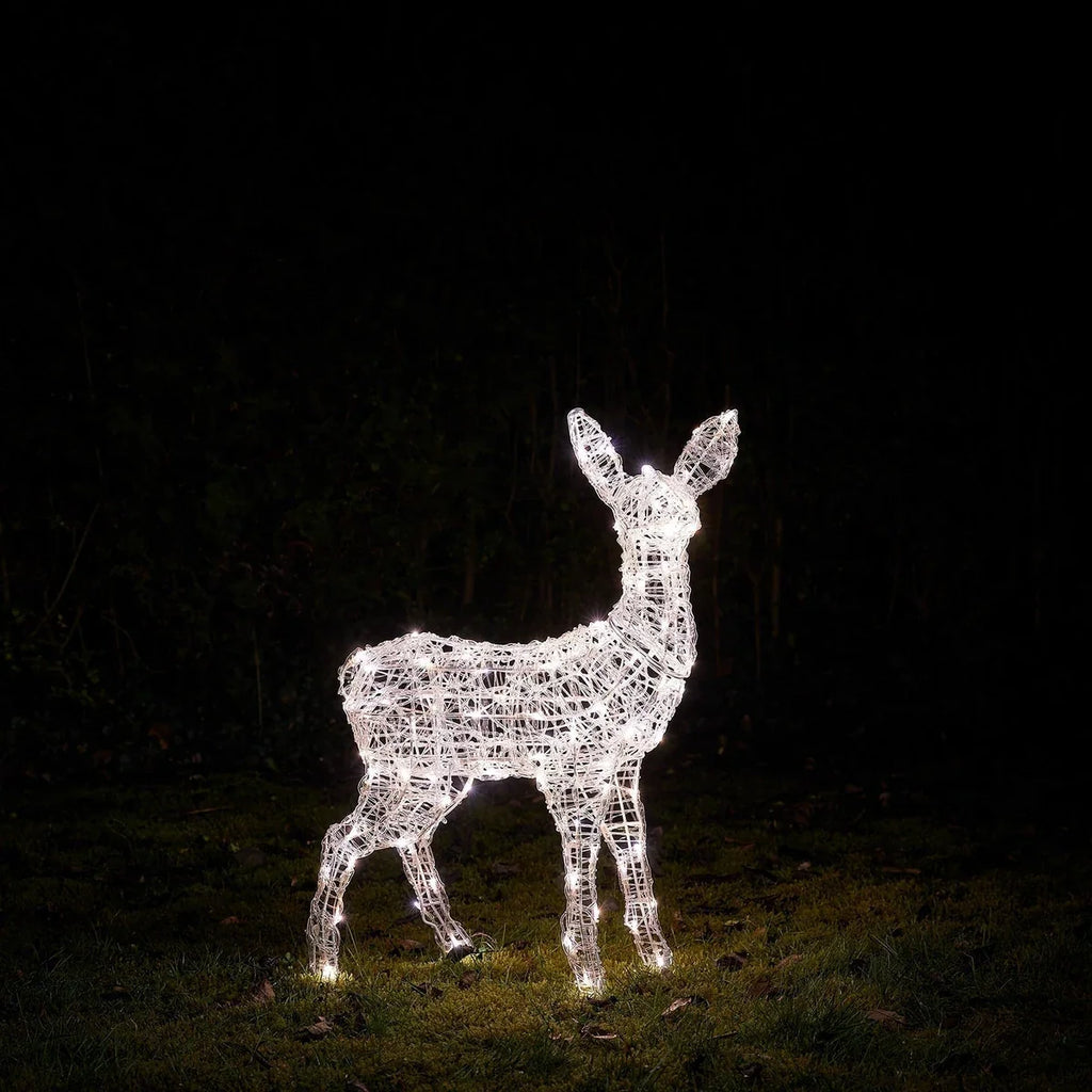 Filhote de Rena de Acrílico Iluminado 77 cm – LED Duas Cores