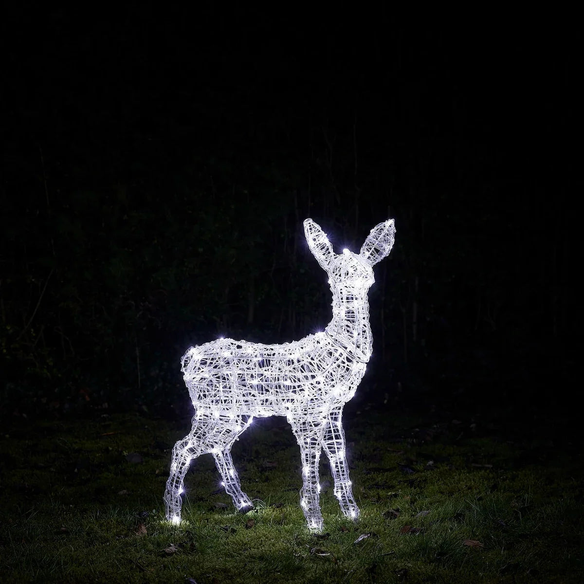 Filhote de Rena de Acrílico Iluminado 77 cm – LED Duas Cores