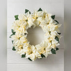 Guirlanda Flores Marfim com LED 90 cm