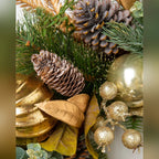 Guirlanda Floresta Dourada com LED 90 cm