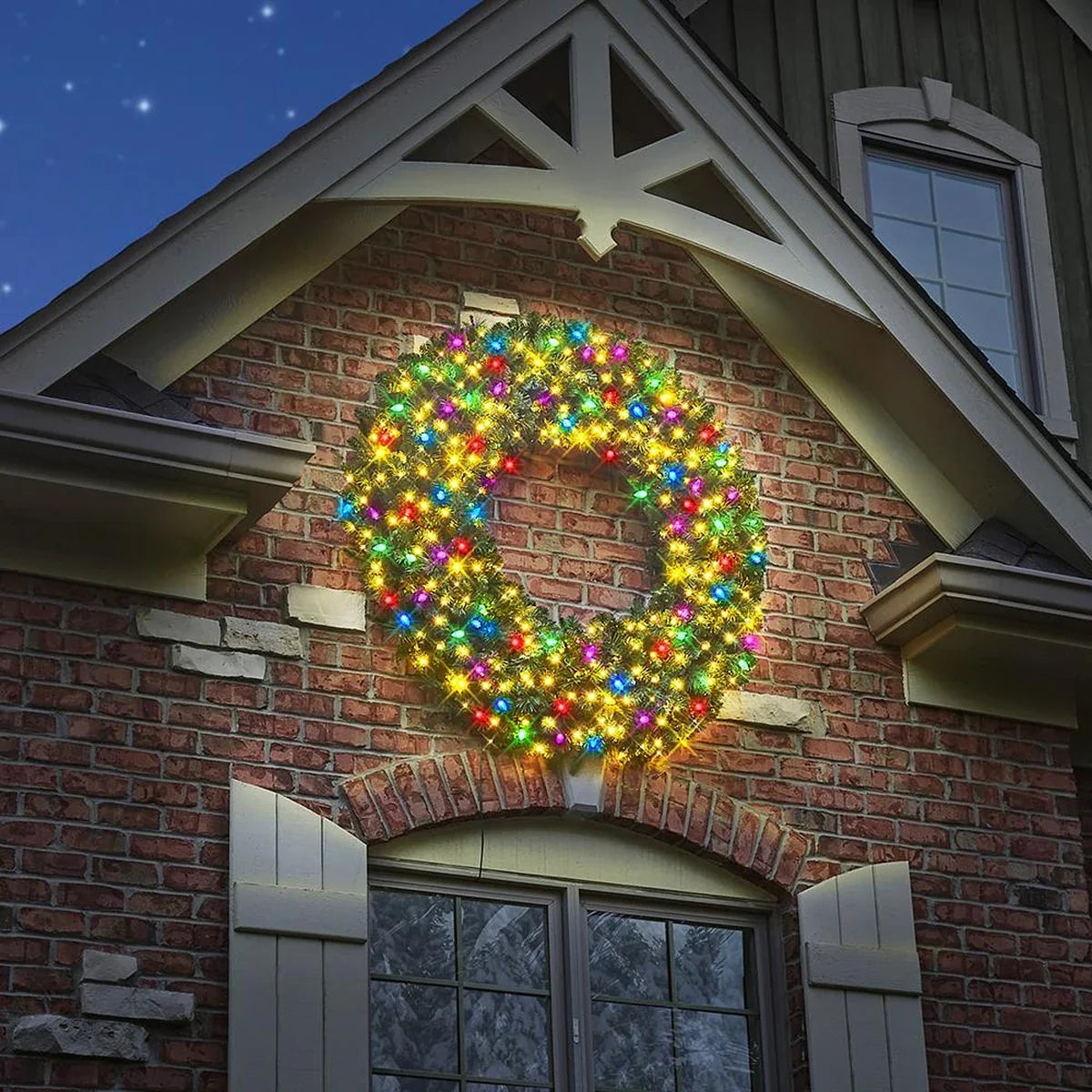 Guirlanda Gigante Iluminada 1,52 m – Mais de 400 LEDs Quentes e Coloridos