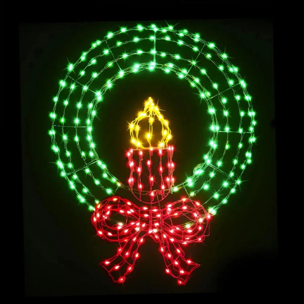 Guirlanda Luminosa Vela Natalina 91 cm – 270 LEDs Cintilantes