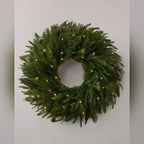Guirlanda de Natal 90 cm com LED e Folhagens Verdes