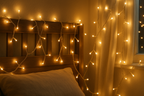 Cordão de Luzes LED 10m 100 Lâmpadas Branco Quente Decorativo