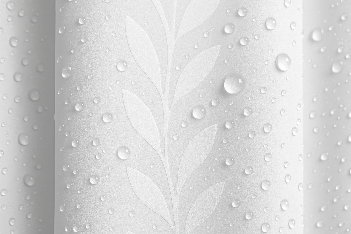 Cortina Box Impermeável Branca - 180x200cm Anti-Mofo