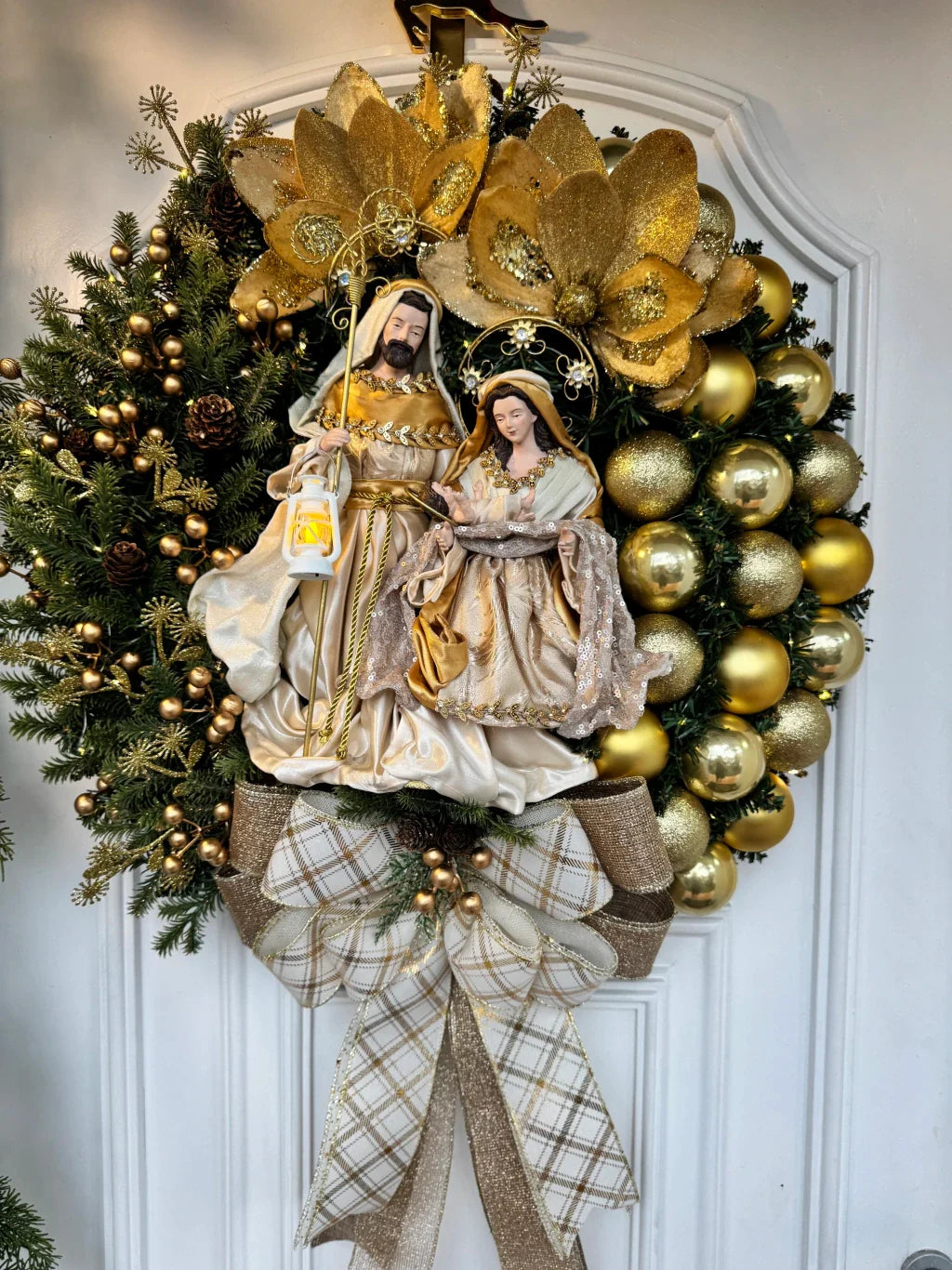 Guirlanda Sagrada Família Resplendor Dourado