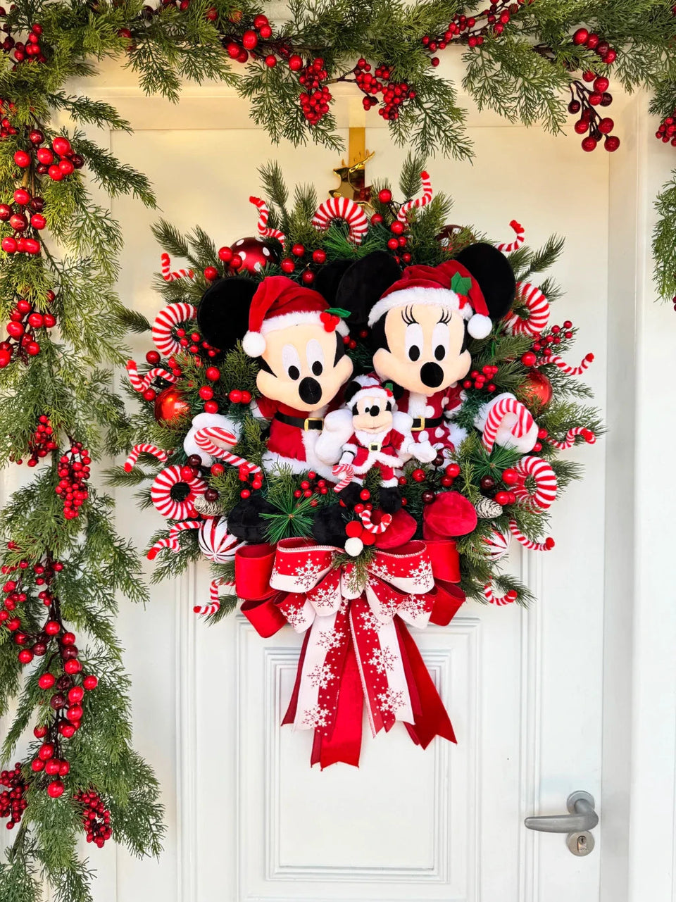 Guirlanda Família Mickey Magia de Natal