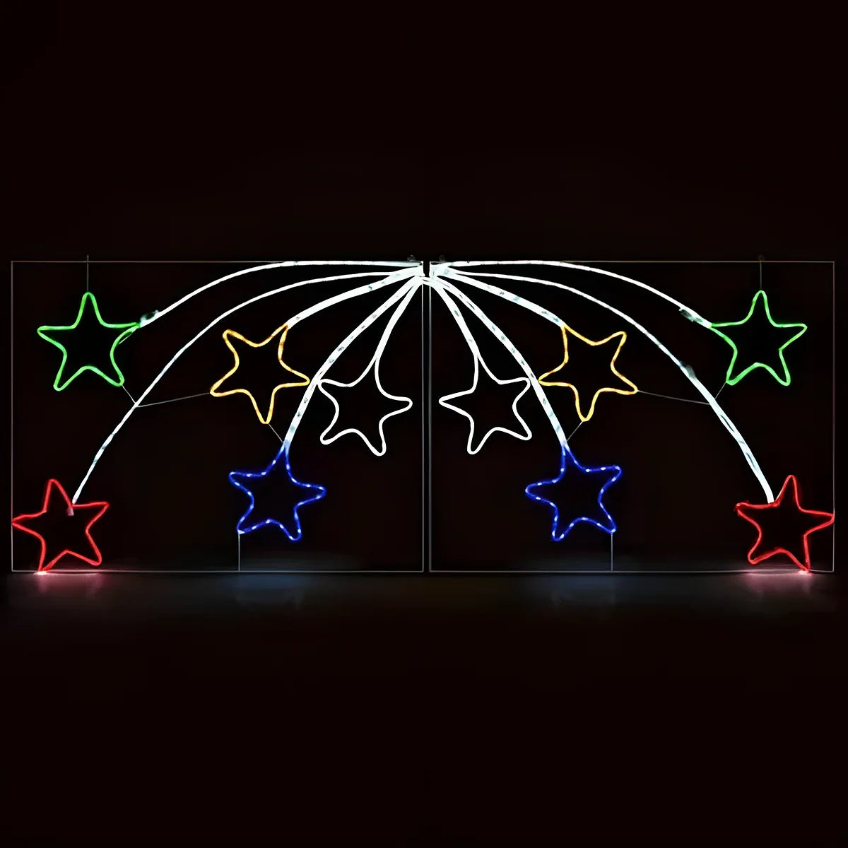 Estrela Cadente em LED Neon 2,20 m – 456 LEDs Coloridos com Animação