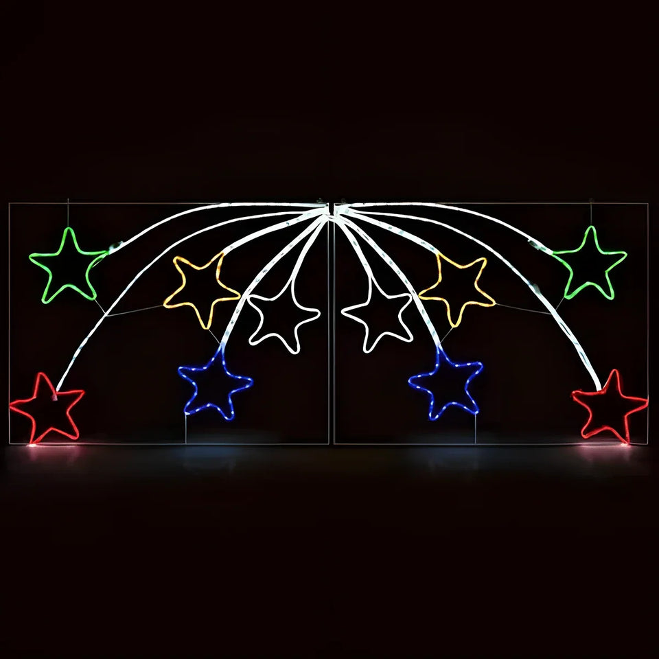 Estrela Cadente em LED Neon 2,20 m – 456 LEDs Coloridos com Animação