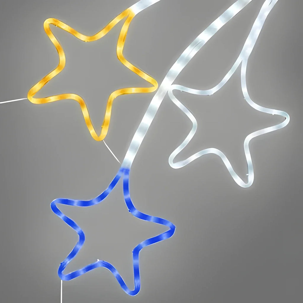 Estrela Cadente em LED Neon 2,20 m – 456 LEDs Coloridos com Animação